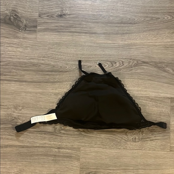 Black Lace Halter Bralette - Picture 7 of 10